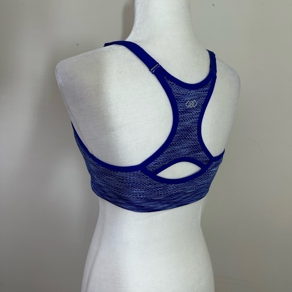 Leg3nd sz lg sports bra blue heather. Removable padding newer - Picture 2 of 8